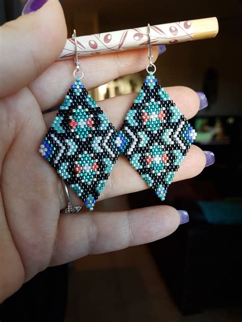 Boucles d'oreilles en perle Tribal 